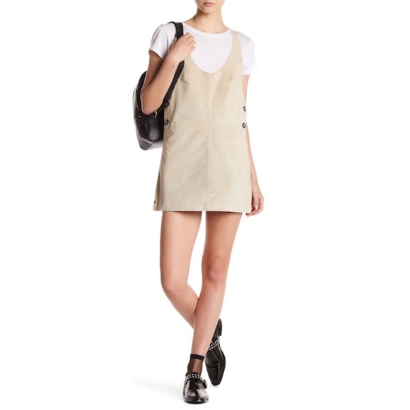One Teaspoon Dresses & Skirts - ONE TEASPOON SUEDE PINAFORE BACK LACE UP DRESS ❤️